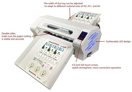 เครื่องตัดฉลากหลายแผ่นพร้อมระบบป้อนแผ่นอัตโนมัติ